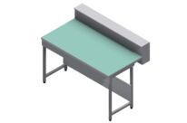 Paillasse verre émaillé P. 750 mm utile | R-T5-EM6-15