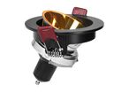 Support Spot GU10/MR16 Encastrable Rond Orientable Aluminium Noir et Or