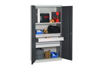 Armoire d'atelier haute 4 étagères