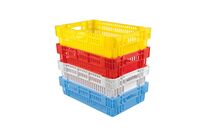 Caisse plastique ajourée liaison froide GILAC - 600 x 400 mm - 27 à 37 L