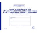 Registre résultats évaluation des risques professionnels - Ref 1466