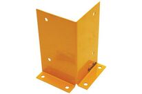 Manutan Expert - Butoir de protection de face pour pieds d&amp;#039;échelle - Acier Orange 200x350mm - Sécurité renforcée