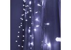 Rideau lumineux 240LED IP44 4M - câble transparent - Blanc Froid 6000K - 8000K