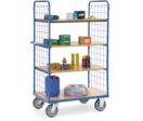 Chariot haut avec treillis métallique à 4 étagères charge 600 kg | 8411 