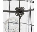 Lanterne LED en Métal et Verre 30cm - Noir