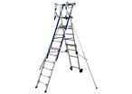 Duarib - Plateforme XT9 Perform 6 à 9 marches - Aluminium - Charge 150kg - Hauteur travail 4.30m - PIR - Garantie 5 ans