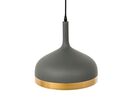 Suspension Industrielle Cloche Mat Doré - Gris