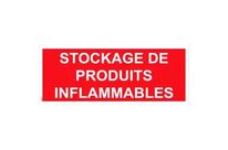 Panneau stockage de produits inflammables