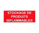 Panneau stockage de produits inflammables