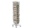Présentoir Presam Echelles Presse 20 Cases / Pied à Roulettes