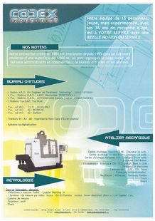BUREAU D'ETUDES CODEX