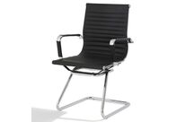 Chaise visiteur en cuir haut de gamme