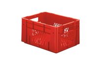 EURONORM 400X300X210 MM - RENFORCE / FOND PLEIN - COTES AJOURES