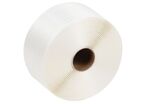 Manutan Expert - Feuillard Textile Collé Polyester Blanc 16mm - 850m - 440kg Résistance - Cerclage Palettisation
