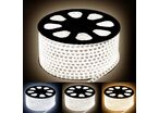 Ruban LED 220V Recoupable 50M 5050 IP65 60LED/m - Blanc Chaud 2300K - 3500K