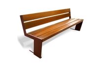Banc Quatro acier corten 2000 mm