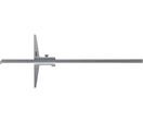 Jauge de profondeur en acier inoxydable chromé mat 1/20 mm DIN862 avec échelle réversible 300 mm Limit DEPREV300