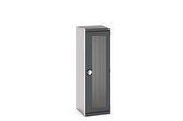 Armoire à portes transparentes CUBIO - Hauteur 1600 mm