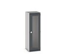 Armoire à portes transparentes CUBIO - Hauteur 1600 mm