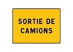 Panneau temporaire sortie de camion KC1SC