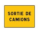 Panneau temporaire sortie de camion KC1SC