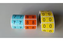 Etiquettes adhésives numérotées