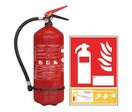 Pack extincteur poudre 6kg classe ABC + panneau extincteur ABC