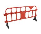 Manutan Expert - Barrière de protection plastique rouge - 2000mm x 990mm - Intérieur/Extérieur - Polyéthylène haute densité - Garantie 10 ans