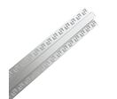 Profilé Aluminium encastrable pour Ruban LED Couvercle Blanc Opaque - 2 m