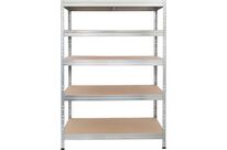 Manutan Expert - Rayonnage léger Rapid 3 Évolution 1800x1500x600 Zingué - 5 Tablettes - Charge 1250kg