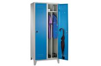 Vestiaire industrie salissante Parma 2 casiers coloris Bleu