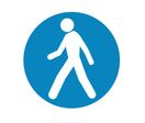 Adhésif de marquage au sol extérieur - Obligation piétons