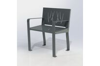 Fauteuil urbain en acier - Léognan