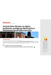 Catalogue Cas client - Bitdefender Small Office Security - Lycée Saint-Nicolas