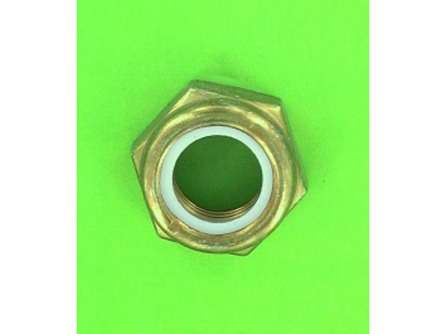 Ecrous : Ecrous Autofreinés - Ecrou Hexagonal Autofreiné Nylstop - Ecrou  Nylstop Laiton Brut Din 985