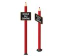 Totem école crayon avec ardoise personnalisable