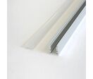 Pack de  5 - Profilé Aluminium pour Bandeau LED - Cache Blanc Opaque - 1 m