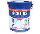 Scrubs - Lingettes Nettoyantes Mains et Outils - Seau 72 Lingettes - Bleu - Usage Industriel
