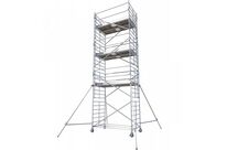 Échafaudage roulant aluminium DOCKER 150 version garde-corps EXMDS - Hauteur de travail :