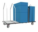Chariot modulaire tube 4 ridelles, 1960 x 1000 mm, 400 kg