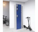 Armoire vestiaire en acier avec prise électrique et 3 serrures | Akaze