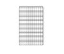 GRILLE METALLIQUE H.192 x L.120 cm GRIS-ALU