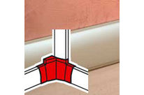 Dérivation d&amp;#039;angle - pour plinthe Céliane finition titane 82,5x12,5 mm  Legrand 