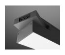 Suspension Linéaire 50W 120cm Noire CCT Interconnectable