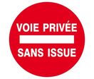 Panneau Voie privée sans issue  : PAN112