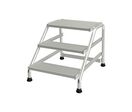 Tubesca-Comabi - Marchepied Fixe 3 Marches Aluminium Gris - Charge 150kg - Hauteur Accès 2.6m - Norme EN 14183