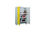 Armoire anti-feu 2 portes/4 tiroirs F30 avec serrure - Pour produits inflammables - CEMO