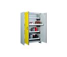 Armoire anti-feu 2 portes/4 tiroirs F30 avec serrure - Pour produits inflammables - CEMO