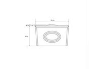 Support Simple Encastrable Verre et Chrome pour Ampoule LED GU10 + Douille
