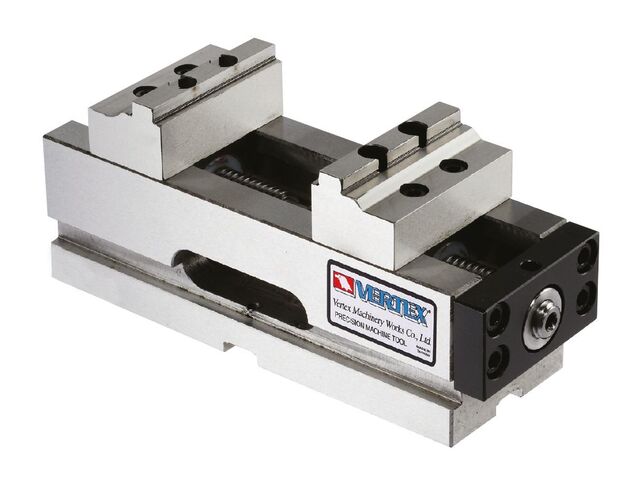 Étau de fraisage mécanique auto-centreur 4/5 axes CNC largeur des mors 61 mm ouverture 106 mm hauteur des mors 25 mm Vertex VCV-0611